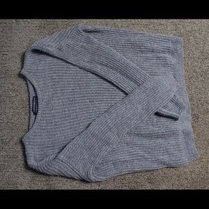Brandy Melville Grey Knit Pullover Sweater
